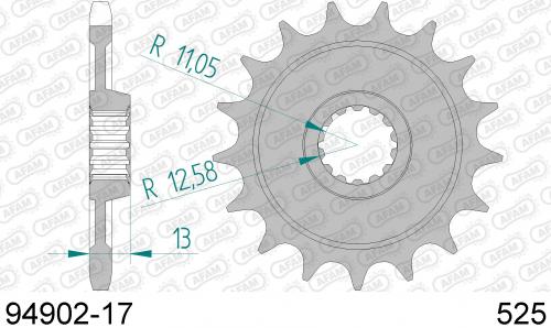 AFAM FRONT 17T, 525 AF19490217