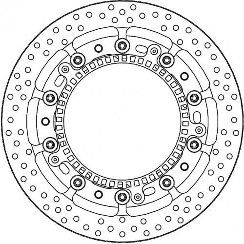 MOTO MASTER 117068, HALO T-FLOATER ALU DISC 320