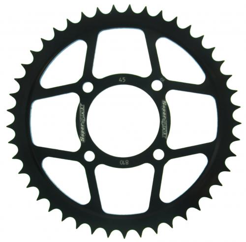 SUPERSPROX SUPERSPROX REAR STEEL 45T, BLACK, 428 SU481045B