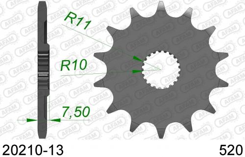 AFAM FRONT 13T, 520 AF12021013