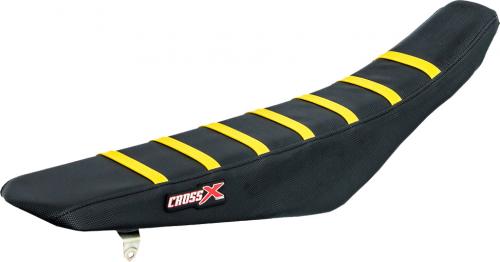CROSS X SEAT COVER, BLACK/BLACK/YELLOW (STRIPES) M3153BBY
