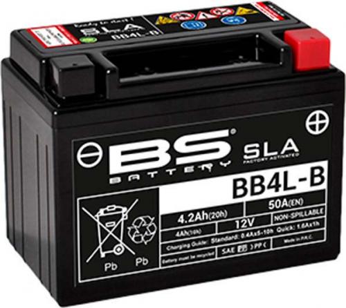 BS BATTERY BB4L-B YB4L-B SLA FACTORY ACTIVATED BS BATTERY