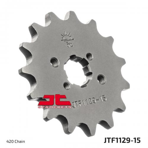 JT SPROCKETS FRONT STEEL 15T, 420 JTF112915