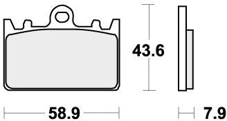 SBS 666RST BRAKE PADS SINTER SPORT