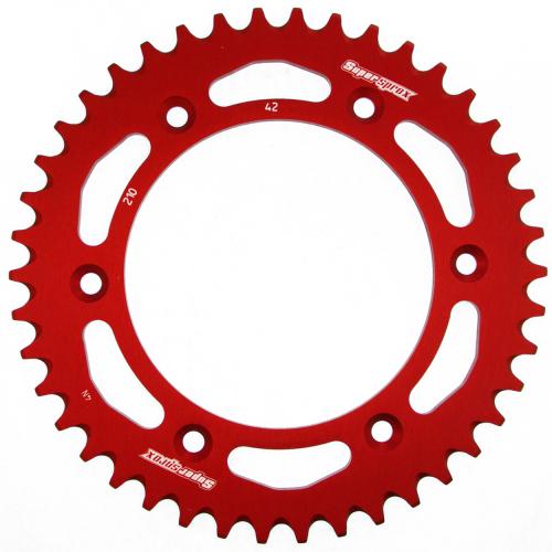 SUPERSPROX SUPERSPROX REAR ALU 42T, RED, 520 SU221042R
