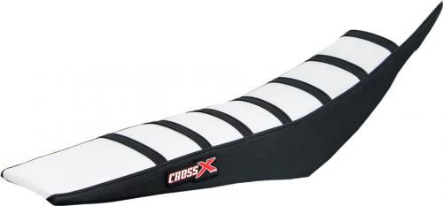 CROSS X SEAT COVER, WHITE/BLACK/BLACK (STRIPES) M2123WBB