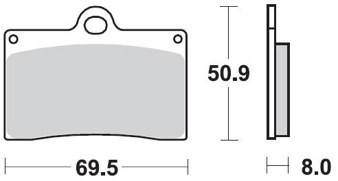 MOTO MASTER 090612, BRAKE PADS SINTER RACING GP