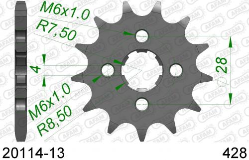 AFAM FRONT 13T, 428 AF12011413