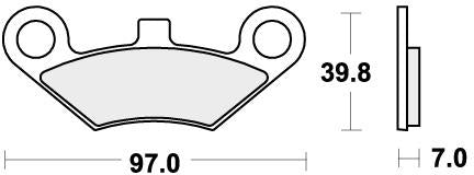 SBS 914RSI BRAKE PADS SINTER RACING