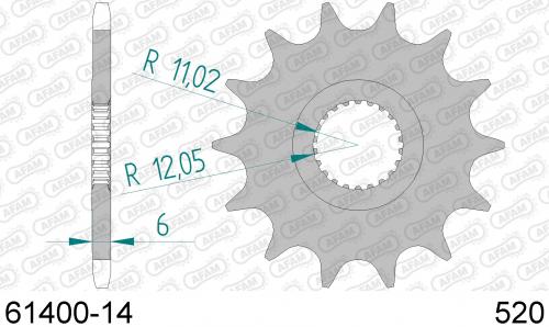 AFAM FRONT 14T, 520 AF16140014