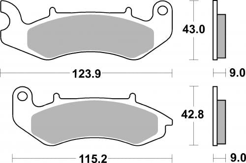 BREMBO 07GR94CC BRAKE PADS ORGANIC