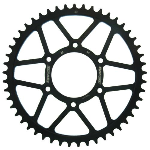 SUPERSPROX SUPERSPROX REAR STEEL 49T, BLACK, 520 SU42249B