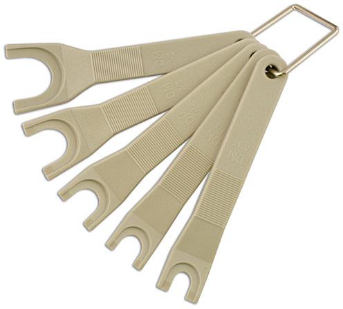 LASER TOOLS PUSH-FIT SPANNER SET, IMPERIAL 5PC