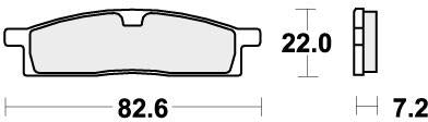 SBS 589CS BRAKE PADS ORGANIC