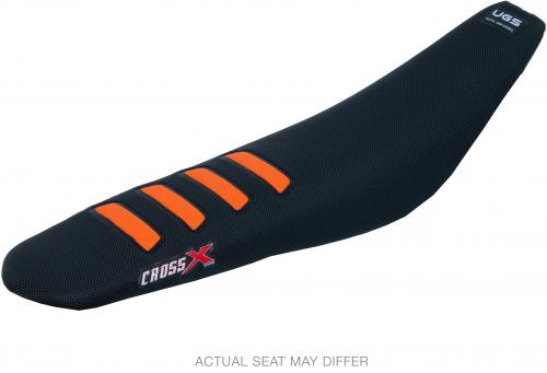 CROSS X UGS SEAT COVER, BLACK/ORANGE (COLOR WAVE) UFM5052BO