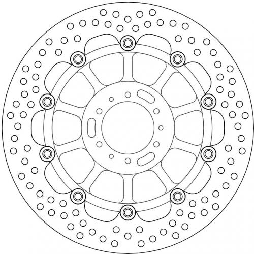 MOTO MASTER 113107, HALO FLOAT ALU OFFS. DISC 296