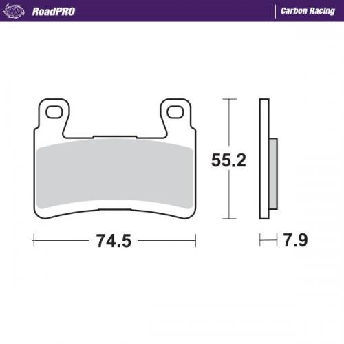 MOTO MASTER 407906, BRAKE PAD CARBON RACING