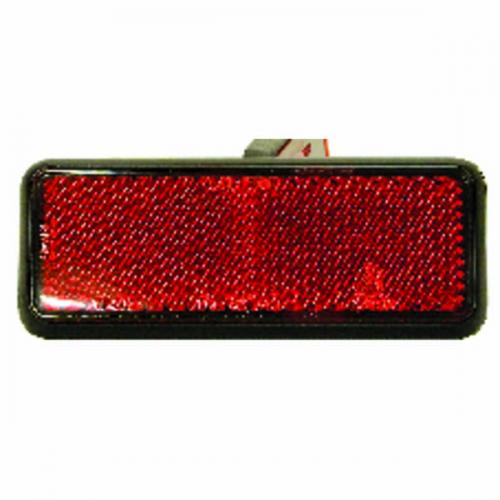 ELECTRICAL RED REFLECTOR RECT 95MMX25MM 2 PER CARD