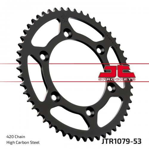 JT SPROCKETS REAR STEEL 53T, 420 JTR107953