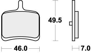 SBS 857H.LS BRAKE PADS SINTER