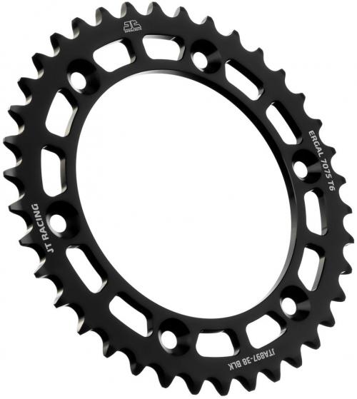 JT SPROCKETS REAR RACELITE ALU 38T BLACK, 520 JTA089738Z