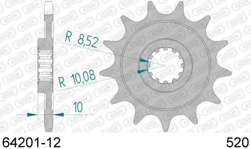 AFAM FRONT 12T, 520 AF16420112