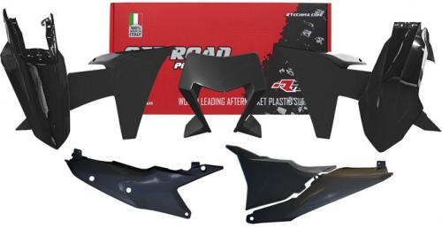 RTECH PLASTIC KIT 6 PCS KTM BLACK 569800820