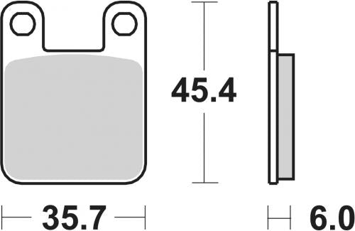 SBS 105HF BRAKE PADS ORGANIC