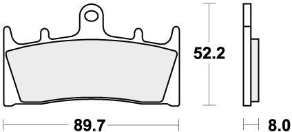 SBS 686RST BRAKE PADS SINTER SPORT