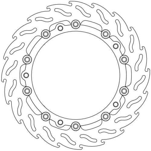 MOTO MASTER 112120, FLAME FLOATING ALU DISC 305