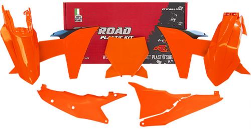 RTECH PLASTIC KIT 6 PCS L/AIRBOX COV NEON ORA-BLA