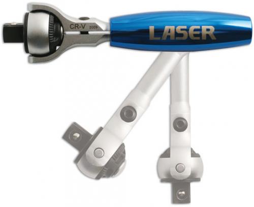 LASER TOOLS SWIVEL HEAD RATCHET 3/8"D (CD)