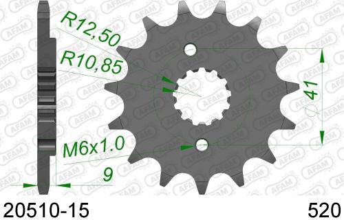 AFAM FRONT 15T, 520 AF12051015