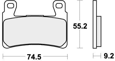 SBS 860H.HF BRAKE PADS ORGANIC