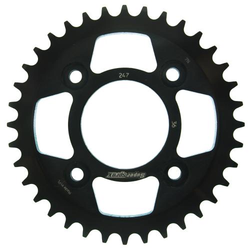 SUPERSPROX SUPERSPROX REAR STEEL 36T, BLACK SU424736B