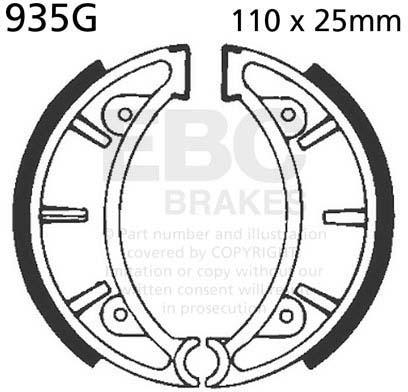 EBC 935G EBC BRAKE SHOES