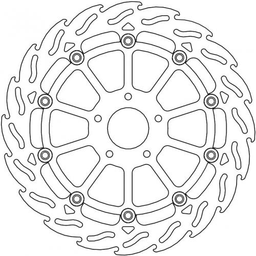 MOTO MASTER 112177, FLAME FLOATING ALU DISC 320
