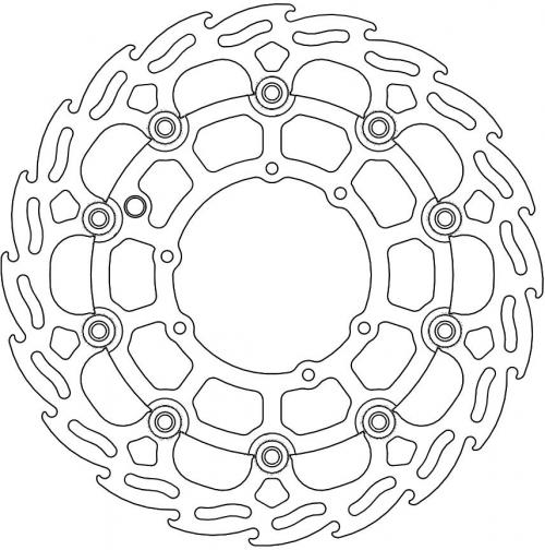 MOTO MASTER 112150, FLAME FLOATING ALU DISC 298