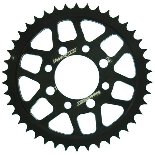 SUPERSPROX SUPERSPROX REAR STEEL 42T, BLACK SU480242B