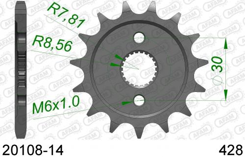 AFAM FRONT 14T, 428 AF12010814