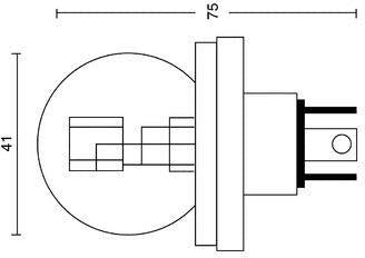 ELECTRICAL 12V 45/40W P45T 3-PIN BULB EU410