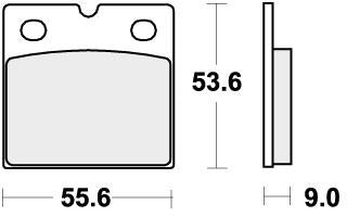 SBS 506HF BRAKE PADS ORGANIC