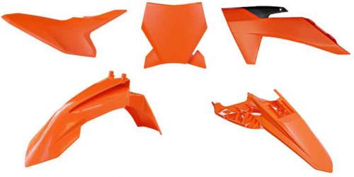 RTECH PLASTIC KIT 4 PCS K ORANGE-BLACK