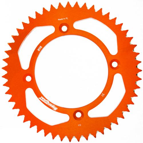 SUPERSPROX SUPERSPROX REAR ALU 51T, ORANGE, 428