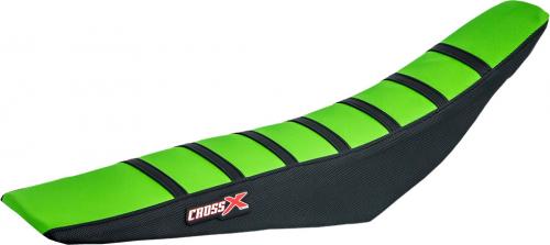CROSS X SEAT COVER, GREEN/BLACK/BLACK (STRIPES) M2133GBB