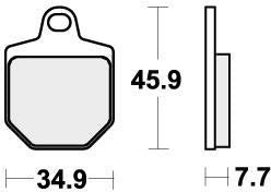 SBS 843RST BRAKE PADS SINTER SPORT