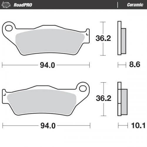 MOTO MASTER 405404, BRAKE PADS ORGANIC