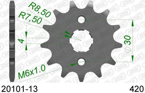 AFAM FRONT 13T, 420 AF12010113