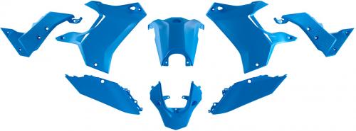 RTECH PLASTIC KIT WITHOUT FRONT FENDER GAUL BLUE
