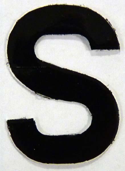 MISCELLANEOUS-1 (S) SMALL NUMBER PLATE LETTERS